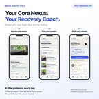 Free Core Nexus Recovery Coach: placement videos, guided routines and daily streaks for iPhone and Android.